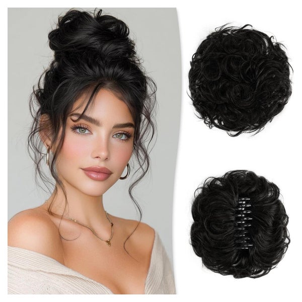 Haarteil Haardutt Chignon Bun Krallenclip 45g Natürlich Schw 1 St
