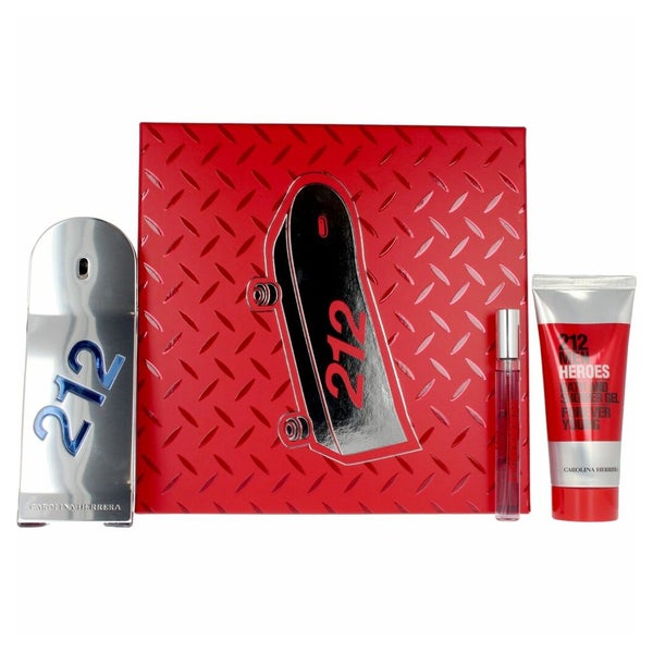 Carolina Herrera 212 Men Heroes Lote 3 Piezas