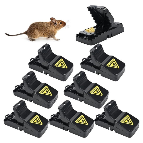 TW1TGOFT Mausefalle 8er-Set: Profi Schlagfalle, wiederverwendbar für Haus &