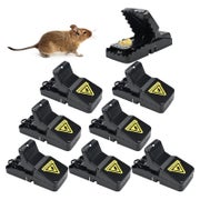 TW1TGOFT Mausefalle 8er-Set: Profi Schlagfalle, wiederverwendbar für Haus &