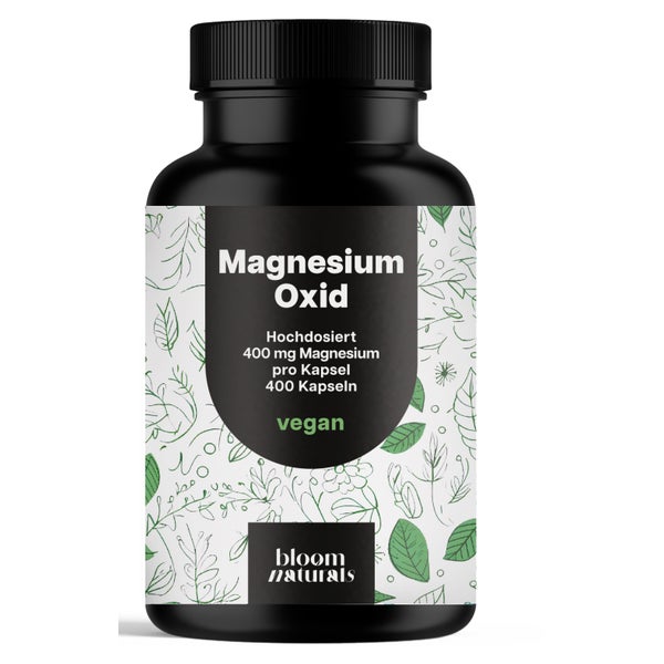 Magnesium 669 mg - 400 Kapseln - Bloom Naturals 400 St