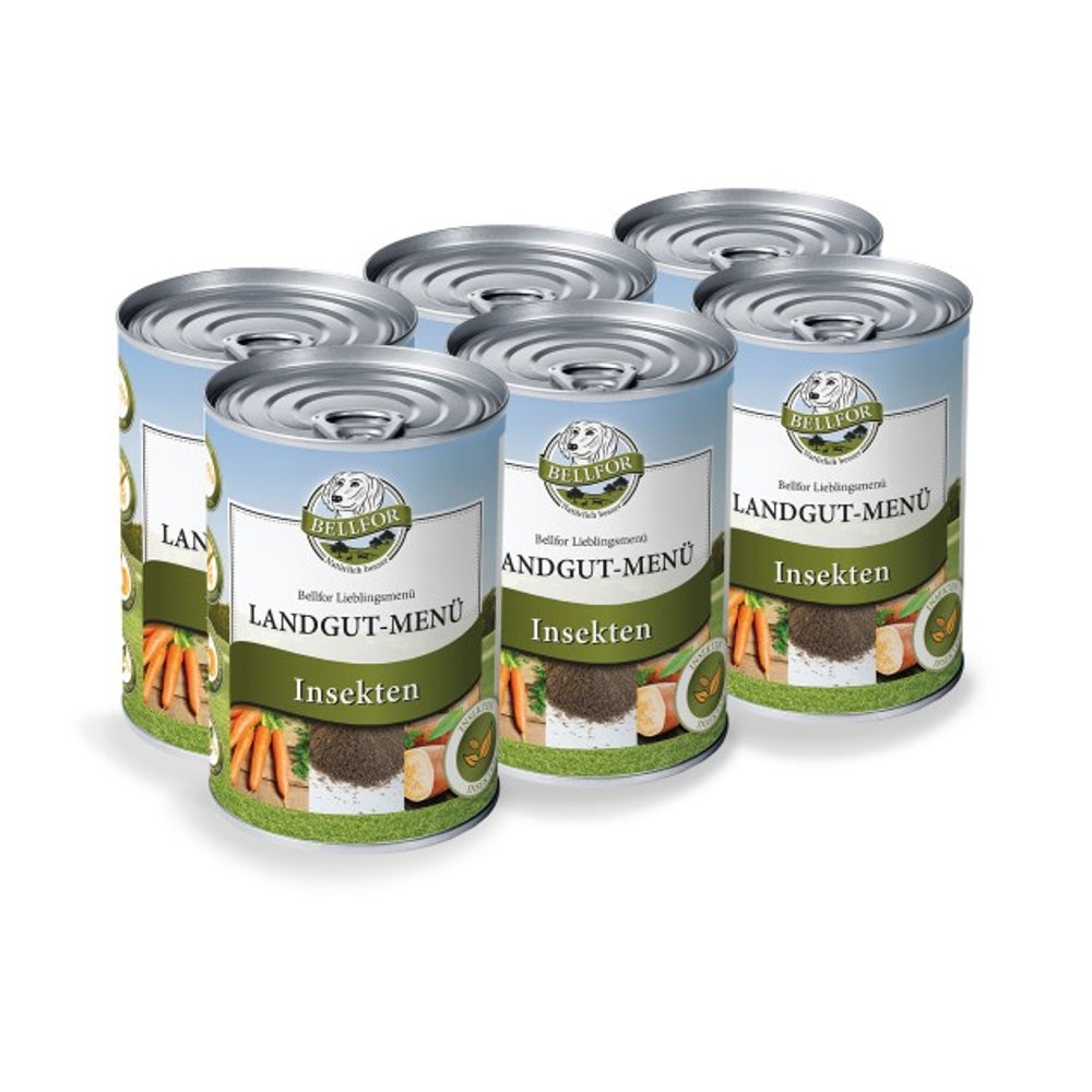 Bellfor Hundefutter Nass mit Insekten Landgut-Menü 2,400 g 2400 g