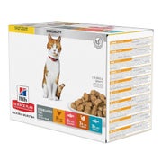 HILL'S Science Plan Feline Young Adult Sterilised Cat Multipack mit Huhn, mit Forelle, mit Thunfisch, mit Lachs 12x85 g 1,02 kg