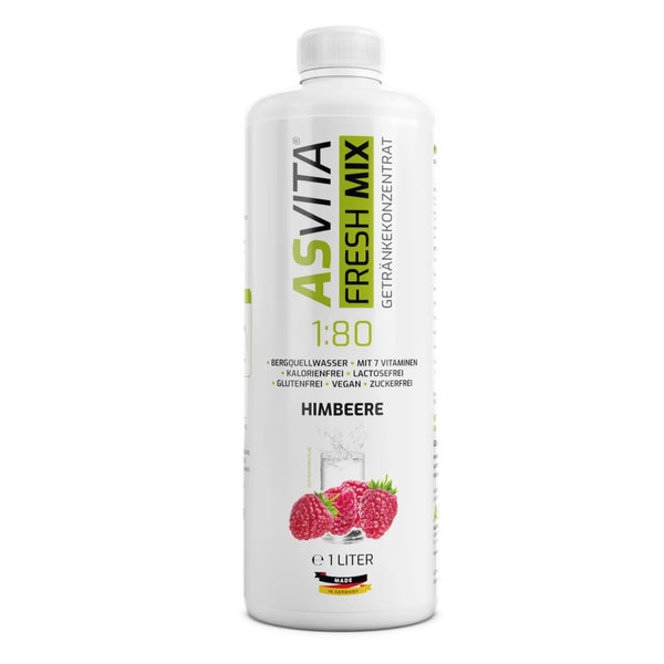 ASVita Fresh Mix Mineralgetränk 1/80 - Himbeere 1 l