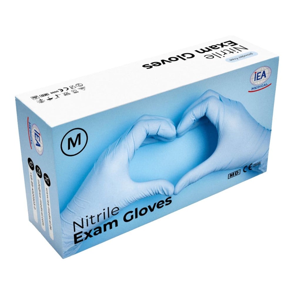 IEA Medical Nitrilhandschuhe - blau; M - 100er Box 100 St