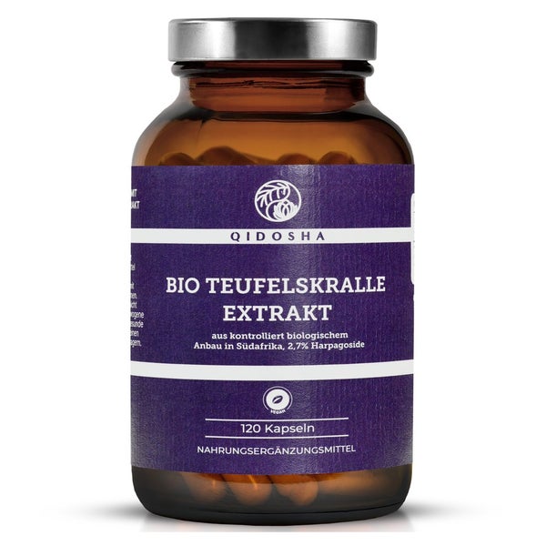 Bio Teufelskralle Extrakt Kapseln mit Rohmaterial aus Südafrika 124 g