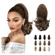 Sofeiyan 33cm Lockiger Pferdeschwanz Clip-In Haarverlängerung, Goldbraun
