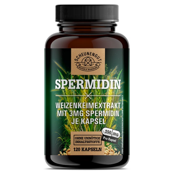 Scheunengut® Spermidin 3mg | Natürlich aus Weizenkeimen 120 St