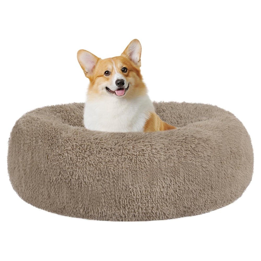 Hundebett orthopädisches rund L 70 x B 70 x H 20 cm Kamelbra 1 St