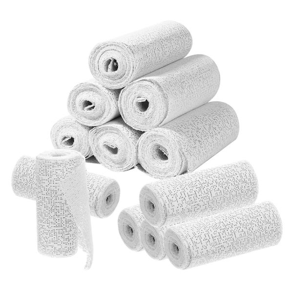 Gipsbinden 12er Set 7,5 cm x 2,7 m schnelltrocknend zum Bast 1 St