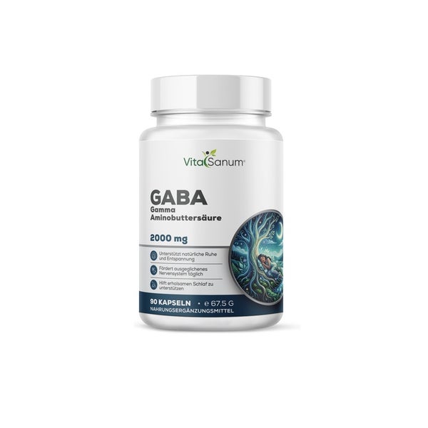 VitaSanum® GABA – 2000 mg - Tagesdosis 90 Kapseln 90 St