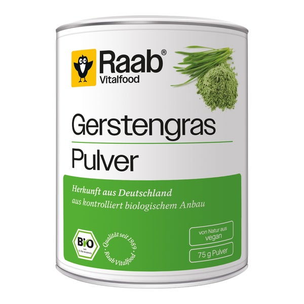 Raab Vitalfood Gerstengras Pulver Bio 75 g