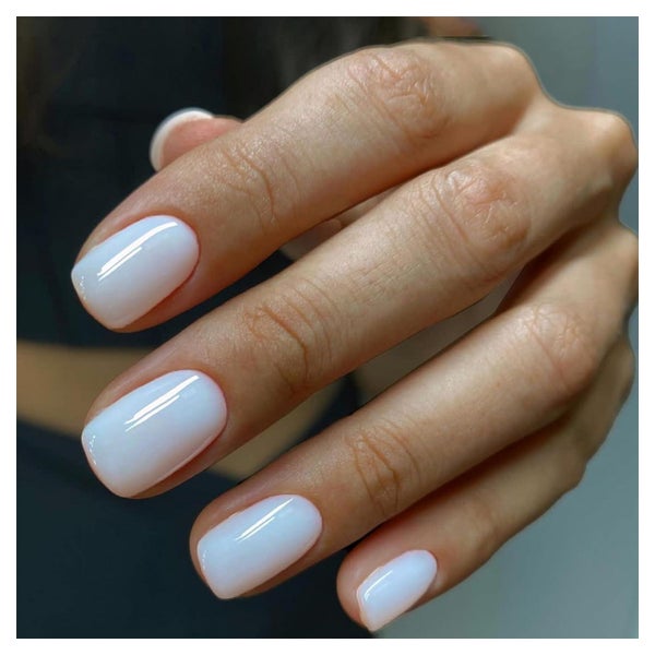 Falsche Nägel 24 Stück Press on Nails kurz Square weiß 1 ml 1 St