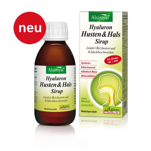 Alsiroyal Hyaluron Husten&Hals Sirup 150 ml