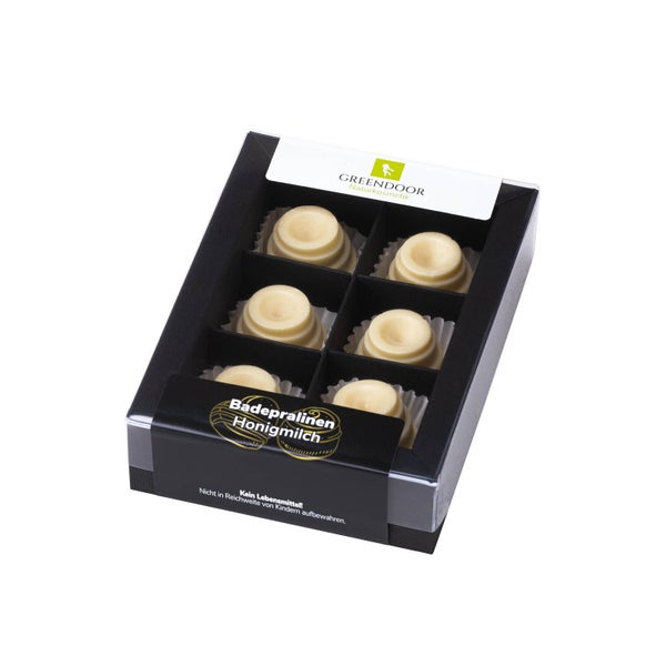 GREENDOOR Geschenk Set Badepralinen Honigmilch 60 g