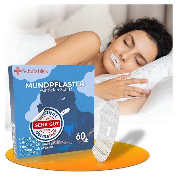 Schutzblick® 60x Mundpflaster – für ruhigeres Nasenatmen