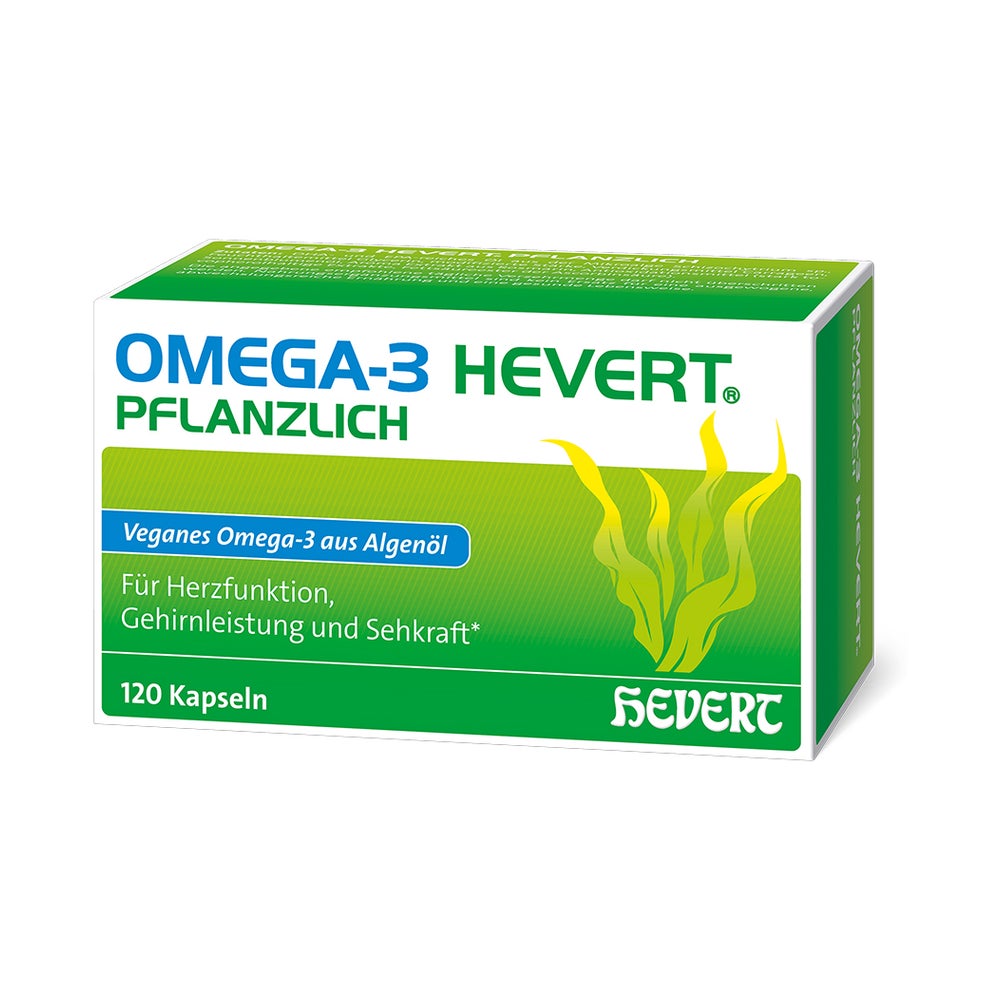 Omega-3 Hevert Pflanzlich Weichkapseln 120 St
