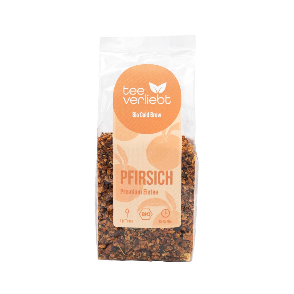 teeverliebt – Pfirsich Bio Cold Brew | Premium Bio Eistee 100 g