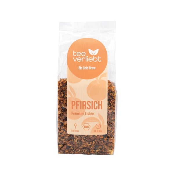 teeverliebt – Pfirsich Bio Cold Brew | Premium Bio Eistee 100 g