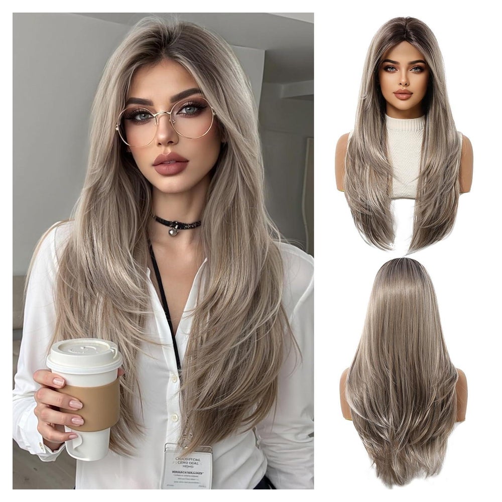 Perücken Blonde Pony synthetische hitzebeständig Esche Blond 1 St