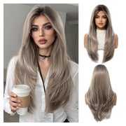 Perücken Blonde Pony synthetische hitzebeständig Esche Blond 1 St