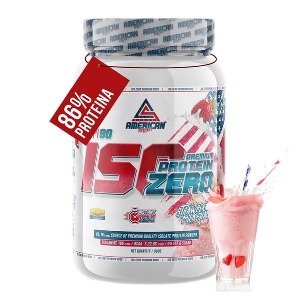 American Supplement - ISO ZERO PREMIUM PROTEIN 900 g - Erdbeere 900 g