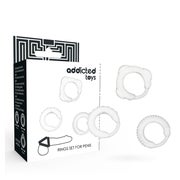 Addicted Toys - Ergonomisches Penisring-Set aus  Gummi 1 St