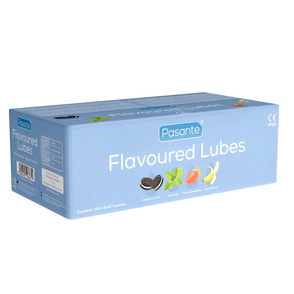 «Flavoured Lubes» 144 x 5 ml – Wasserbasiert, 4 Aromen (0.72 l) 720 ml