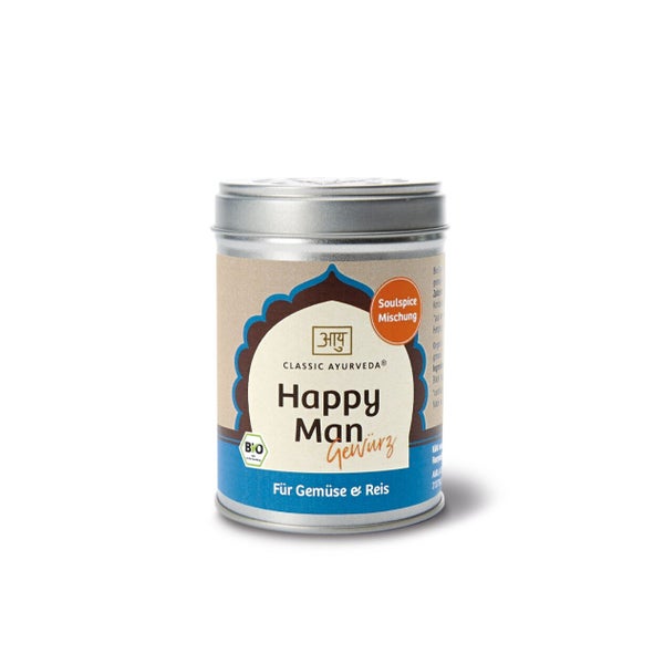 Classic Ayurveda Bio Happy Man Gewürzmischung für Gemüse und Reis 80 g 80 g