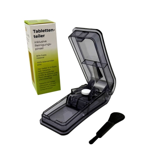 LisaCare Tablettenteiler - Tablettenscheider Schwarz 1 St