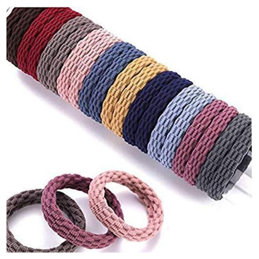 100stk DAHI Elastische Haargummis Zopfgummis 10 Farben Hair 1 St