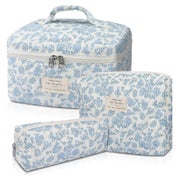 TIAASTAP Reise Kosmetiktasche Damen Großes Set Blumenmuster 1 St