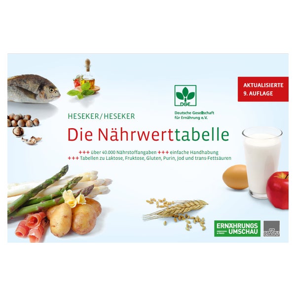 Die Nährwerttabelle 1 St