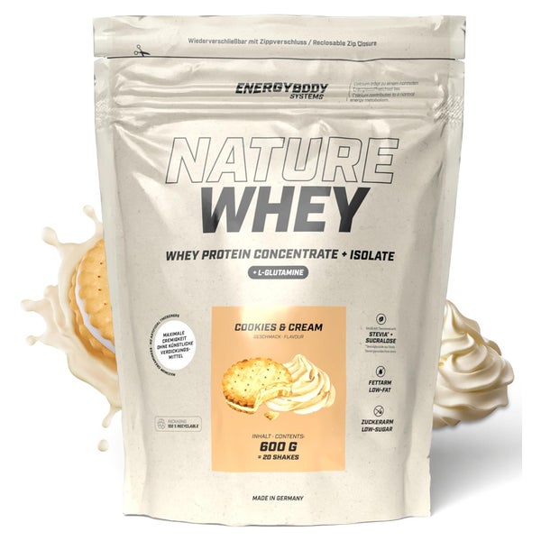 Energybody Systems Nature Whey Protein Cookies & Cream 600 g Beutel 600 g