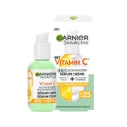 Garnier Serum Creme, Tagespflege mit 20% Vitamin C Serum, LSF25 50 ml