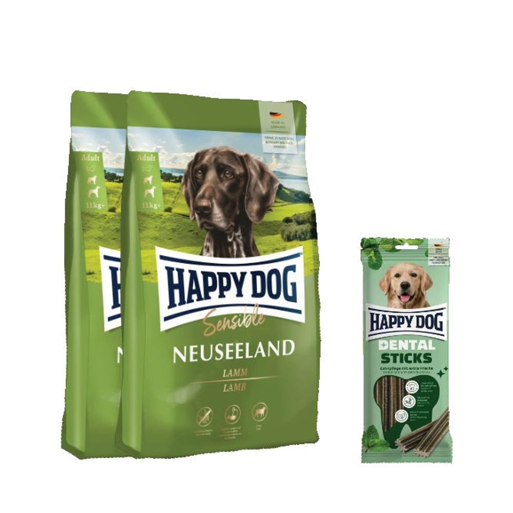 Sensible Neuseeland Doppelpack + Dental Snacks Dental Sticks 25,1 kg