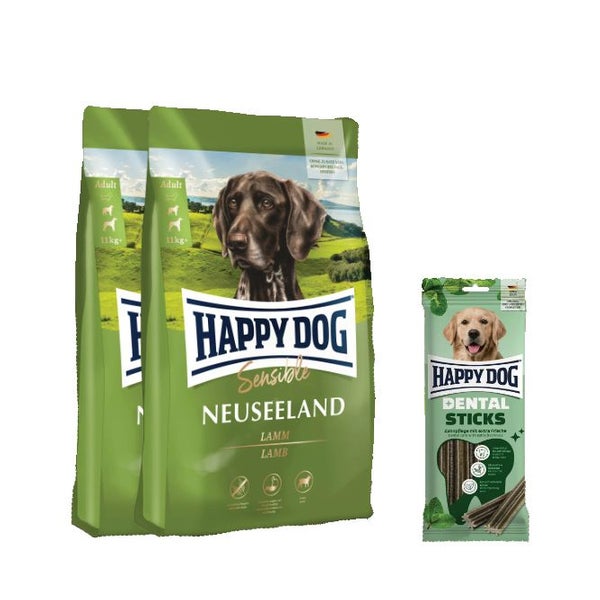 Sensible Neuseeland Doppelpack + Dental Snacks Dental Sticks 25,1 kg