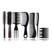 WhaleO 7 Stück Haarstyling Set Kamm Männer Frauen Locken Bar 1 St