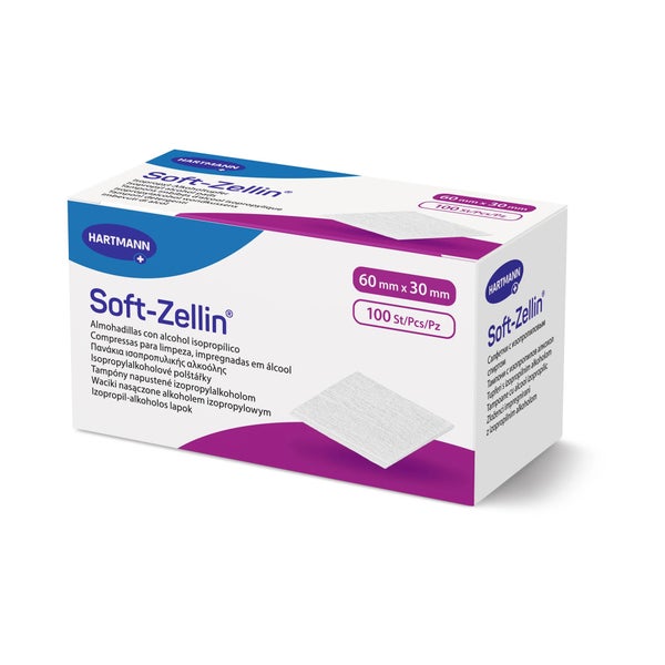 Soft-zellin Alkoholtupfer 30x60 mm 100 St