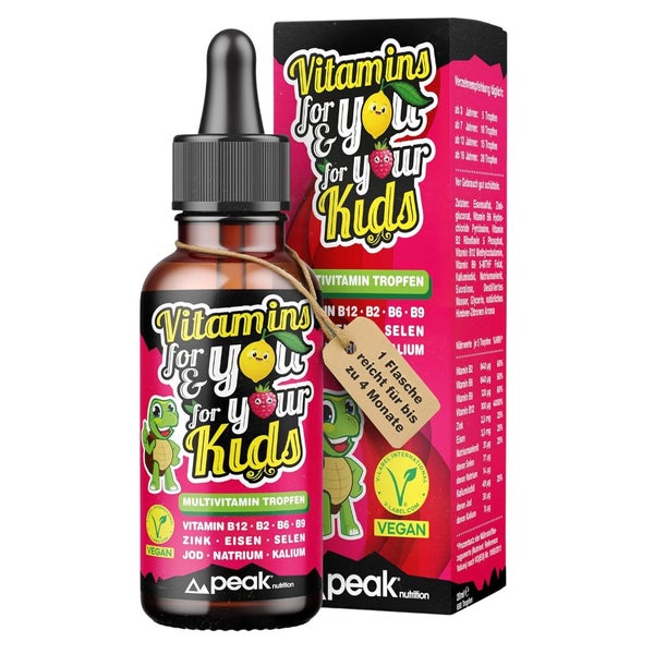 peak nutrition Vitamins for You and your Kids Multivitamin Tropfen 20 ml