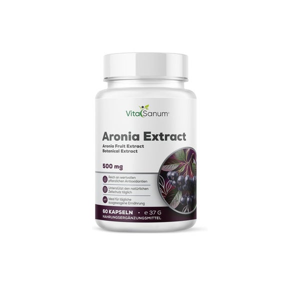VitaSanum® Aronia-Extrakt – 1 Kapsel Tagesportion 37 g