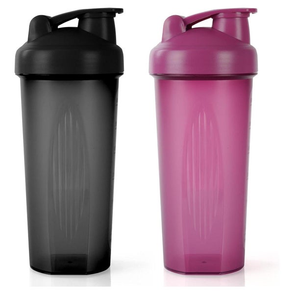 Protein Shaker 600ml Eiweiß Messskala BPA frei auslaufsicher 1 St
