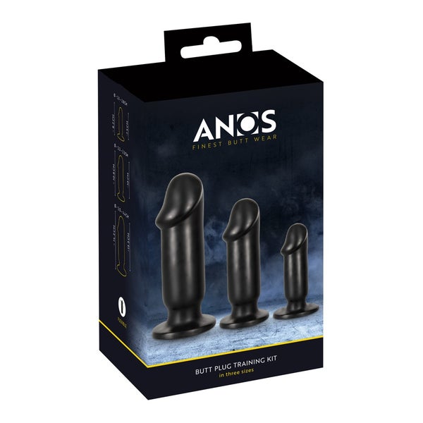 ANOS - Analplug-Set in drei Größen für Dehntraining