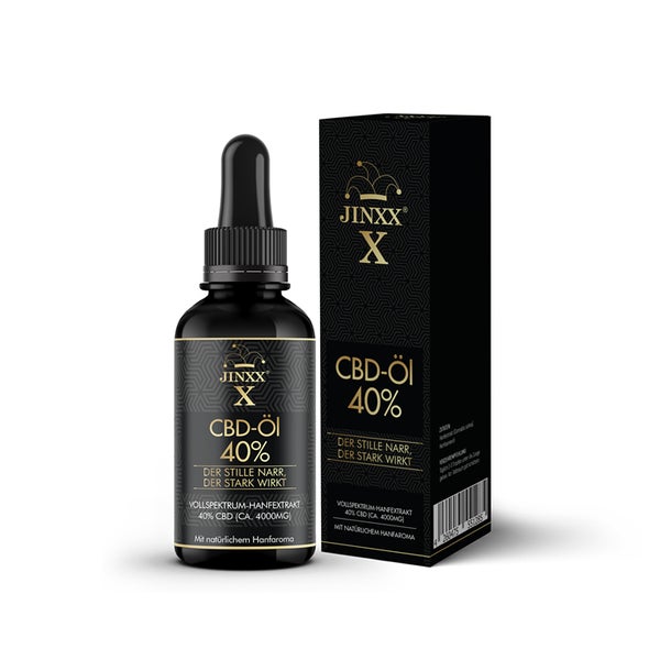 Jinxx® X - CBD-Öl 40 % – Der stille Narr, der stark wirkt 10 ml