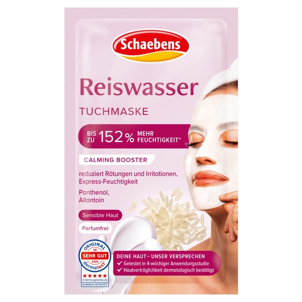 Schaebens Reiswasser Tuchmaske 1 St