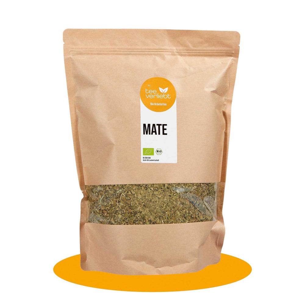 teeverliebt - Mate Tee Bio loser Kräutertee Großpackung I belebender Bio-Matetee aus Südamerika | 1kg 1000 g