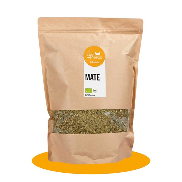 teeverliebt - Mate Tee Bio loser Kräutertee Großpackung I belebender Bio-Matetee aus Südamerika | 1kg 1000 g