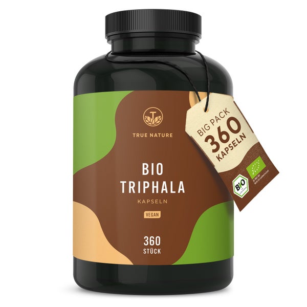 Bio Triphala Kapseln - Eisen-Quelle, Vegan & Made in Germany 360 St