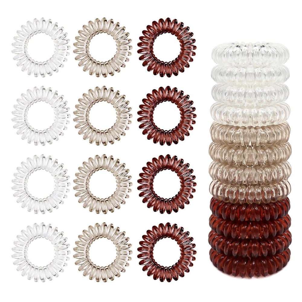12er Pack Spiral Haargummis Telefonkabel Damen Mädchen Spira 1 St