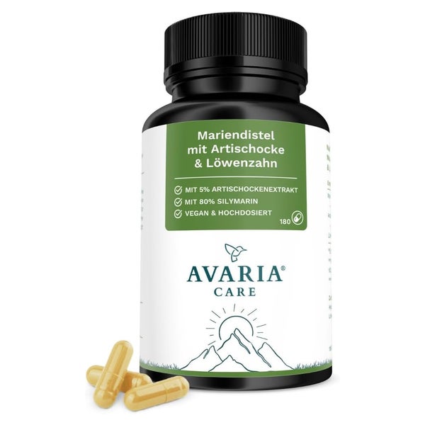 Mariendistel, Artischoke & Löwenzahn – 80% Silymarin, vegan 180 St